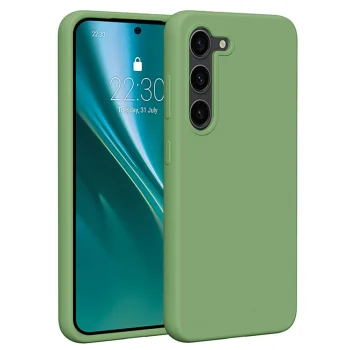 Etteri Silicone Case for Samsung Galaxy S23, Light Green