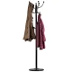 ModernHome Metal Standing Coat Rack with 14 Hooks, Black