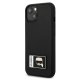 Apple iPhone 13 6.1\" Karl Lagerfeld Ikonik Patch Case Cover (KLHCP13M3DKPK), Black
