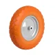 Humberg Tubeless Wheelbarrow Wheel 4.00-8, Orange & White – Durable Puncture-Proof