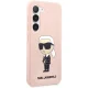 Karl Lagerfeld Samsung Galaxy S23 Case Silicone Ikonik, Pink