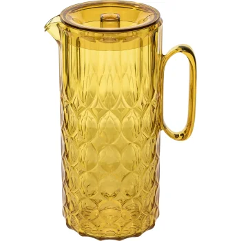 Guzzini Vanity Pitcher with Lid 1.75 L, Saffron Yellow