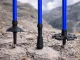 Verk Group Foldable Nordic Walking and Trekking Poles Set with Bag, Blue