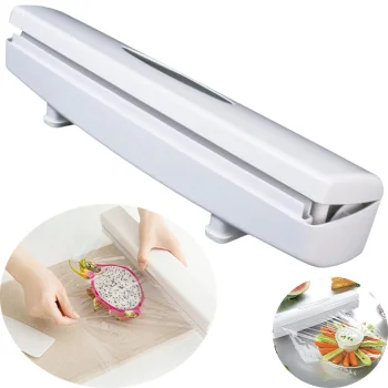 Kitchen Cling Film and Foil Dispenser with Cutter