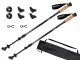 Adjustable Nordic Walking and Trekking Poles, Black