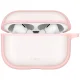 Apsauginis dėklas Uniq Veren ausinėms AirPods Pro 3 su karabinu, rožinis