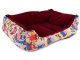 Large pet bed with cushion, 55x42x14 cm