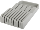 Knife Drawer Organizer, 9 Compartments, Grey