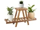 Two-Tier Wooden Plant Stand, 44 cm, Brown