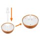 LTC Air Humidifier with LED Light, 130ml, Light Wood