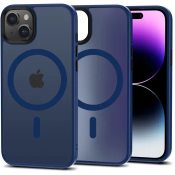 Apple iPhone 15 Plus 6.7'' Tech-Protect MagMat MagSafe Case Cover, Blue