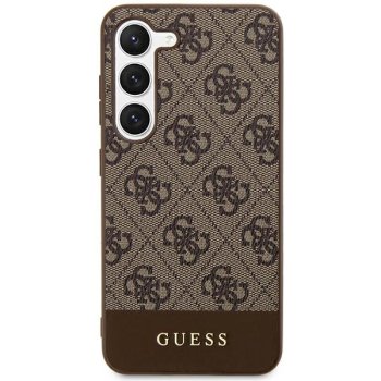 Samsung Galaxy S24+ Plus (SM-S926) Guess 4G Stripe Collection Case Cover (Guhcs24mg4glbr), Brown