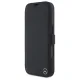 Mercedes iPhone 16 Pro Max Case Leather Wood Imitation, Black