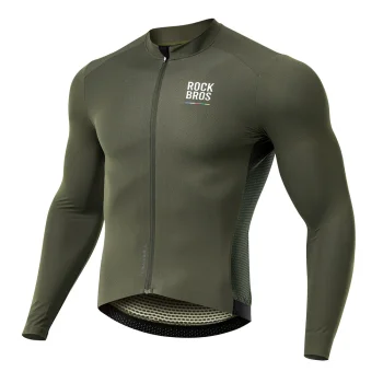 Rockbros ROAD TO SKY Men's Long Sleeve Cycling Jersey M - Green