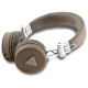 Belaidės ant ausų dedamos ausinės Guess GUBH70PGTSPSW Bluetooth 5.3 ENC, rudos