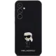 Karl Lagerfeld Samsung Galaxy S23 FE Case Silicone Ikonik Metal Pin, Black