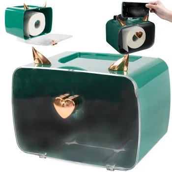 Toilet Paper and Tissue Organizer with Phone Holder