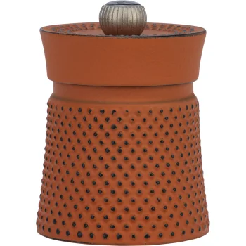 Peugeot Bali Fonte Cast Iron Pepper Mill, 8 cm, Orange