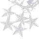 Christmas Curtain Lights with Snowflakes and Stars 138 LED, Blue