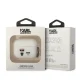 Karl Lagerfeld Silicone Karl & Choupette Case for AirPods Pro, White