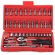 46-Piece 1/4\" Socket and Bit Set with Case