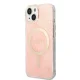 Apple iPhone 14 Plus 6.7\" Guess 4G Print MagSafe Case Cover (GUBPP14MH4EACSP) + Charger, Pink