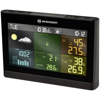 Bresser 12013 5-in-1 Comfort meteoroloģiskā stacija, melna