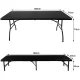 Gardlov Folding Garden Table 180cm + 2 Benches, Light Grey