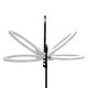 GLOW 18\" 45W Ring Light with Tripod, Black