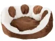 Plush Pet Bed for Dogs and Cats, 60 cm, Brown