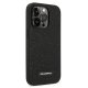 Karl Lagerfeld Glitter Plaque Logo Case for iPhone 14 Pro Max, Black