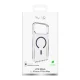 Puro iPhone 17 Pro Max Case Lite Mag, Transparent with Blue Ring