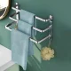 Wall-Mounted Towel Rack 50cm, Silver