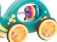 Wooden Kids Rattle Pull Along Toy with Rope Turtle