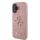 Guess iPhone 16 Case Fixed Glitter Big 4G, Pink