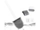 Silicone Toilet Brush For The Bathroom Leak-Proof Full Base