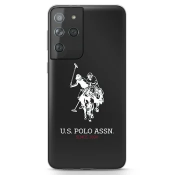 US Polo Assn. Shiny Big Logo case for Samsung Galaxy S21 Ultra, black