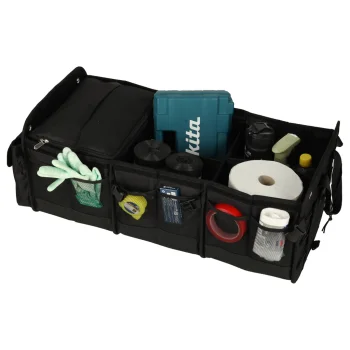 Car Trunk Organizer with Cooler Bag XXL 37x75x32cm, Black