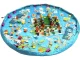 Play Mat and Toy Storage Bag, 130 cm, Blue