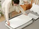 XXL Underbed Storage Bag for Clothes and Bedding, Comforter Organizer with Zipper
