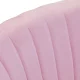 Velvet Makeup Chair 4Rico QS-B16G Adjustable Bar Stool, Pink