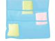 Double-Sided Hanging Wardrobe Underwear Organizer, 22 Pockets, Blue