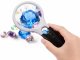 Handheld Reading and Jeweler Magnifier with LED Light 3x 75mm / 45x 22mm, Black/White