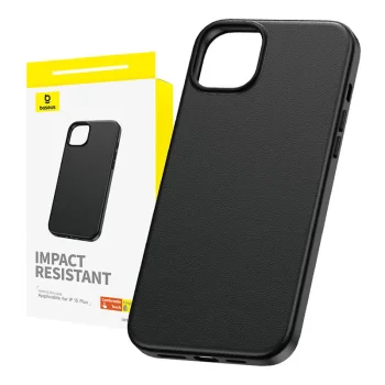 Baseus Fauxther Series Case for iPhone 15 Plus, Black