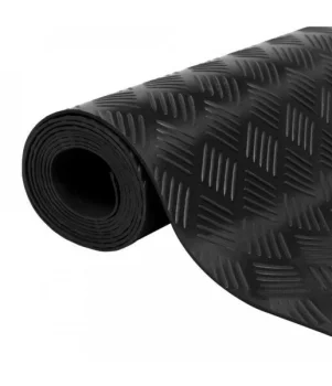 Grooved Rubber Flooring 3 mm, 1.2 m