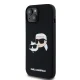 Apple iPhone 15 6.1\'\' Karl Lagerfeld Silicone Karl & Choupette MagSafe Cover Case, Black