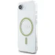 Guess IML Glitter Circle MagSafe Case for iPhone 16e, Clear