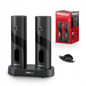 Webber 05MK42 Electric Salt and Pepper Grinder Set USB-C