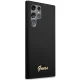 Guess Silicone Vintage Gold Logo Case for Samsung Galaxy S23 Ultra Black