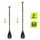 TSUNAMI Adjustable Folding SUP Paddle, 160–225 cm